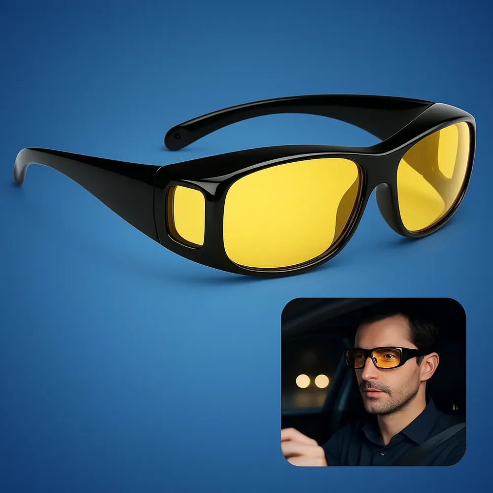 Night Driving Glasses | Anti-Glare Yellow Lens Technology Yellow