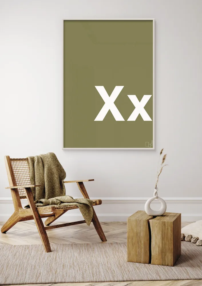 plakat: Bogstav Xx - misty forrest 60