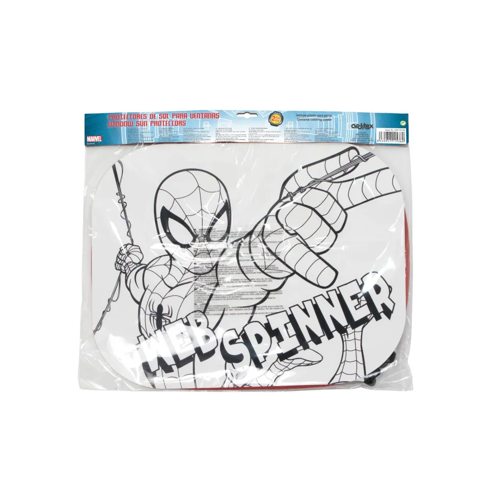 Spiderman solskærme til bil-ruden. Anti-Theft Lock