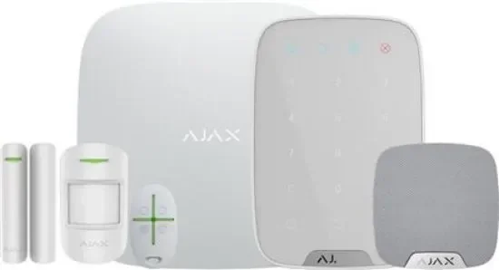 AJAX Alarm Startpakke 3 - Komplet Sikkerhed med Betjeningspanel og Sirene