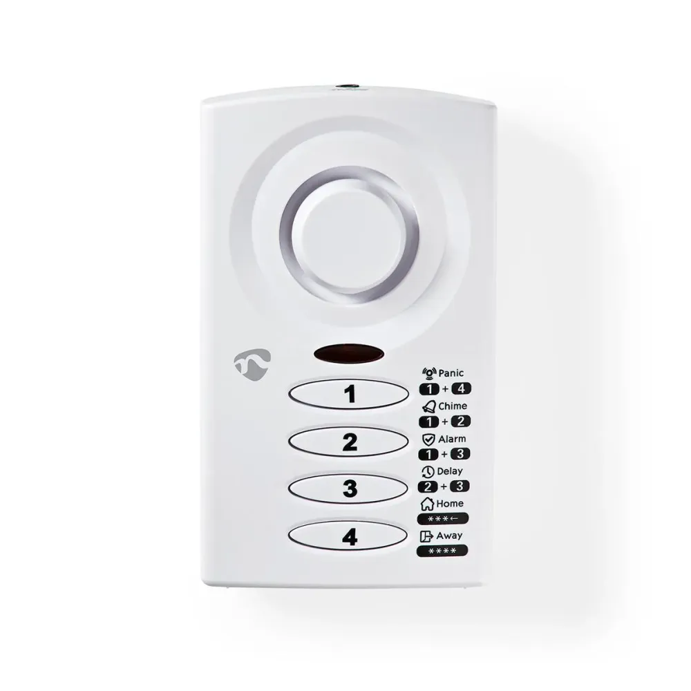Nedis - Dør Vindue Alarm | Batteri | 3x AAA/LR03 | 85 dB | Alabast - ALRMD30WT