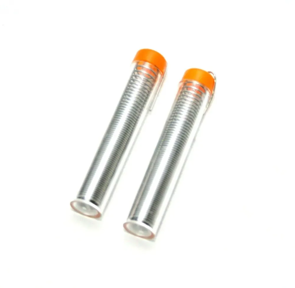 2 X 20G 0,8MM loddetrådsrør Tin blyflux dækket elektrisk lodning DIY