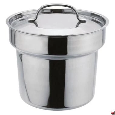 Gryde Bain Marie til vandbad L21.6xB21.6xH20.8cm Rustfrit chromed med Låg,1 stk