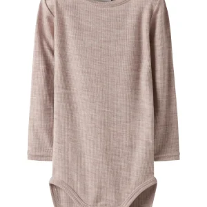 Name It Wax Fåreuld Rib Body - Shadow Gray 50