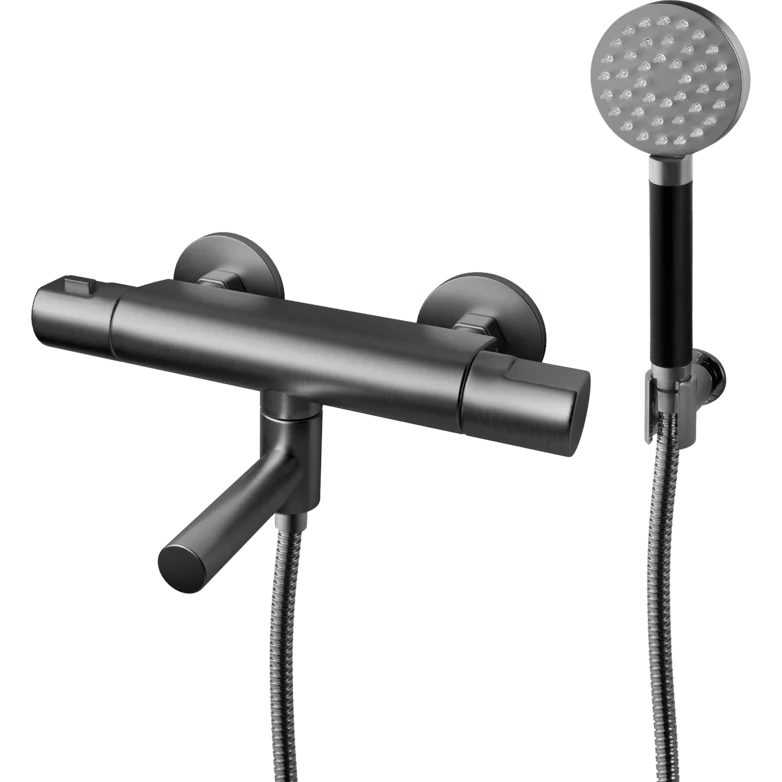 Tapwell ARM026-150 kararmatur med håndbruser - brushed black chromium