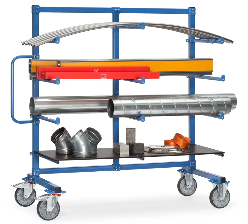 Aflæggervogn - enkelt - PVC beskyttelse 1200 mm
