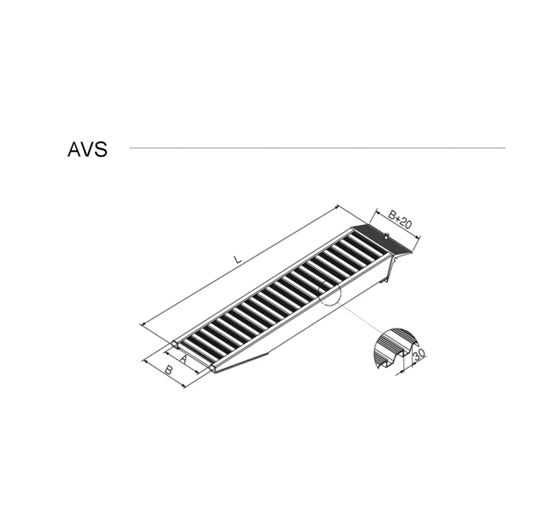 Altec AVS 80 Læssekinner 1980 mm - 2150 kg