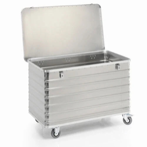 Aluminiums Transportvogn med låg, 1310x705x875mm