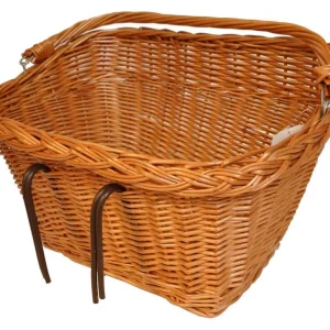 BASIL DUBLIN Kurv Brun Front Flet 49x31x27cm(10) Firkantet m.kroge