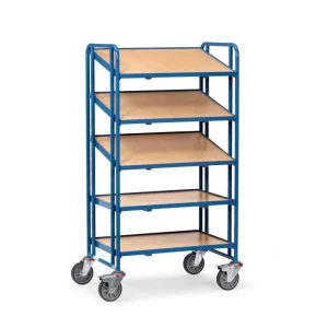 Euro-kassevogn træbundramme - 820 x 610 mm - Fetra