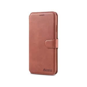 iPhone XS Max - AZNS™ Diary Læder Etui / Taske M. Pung - Brun