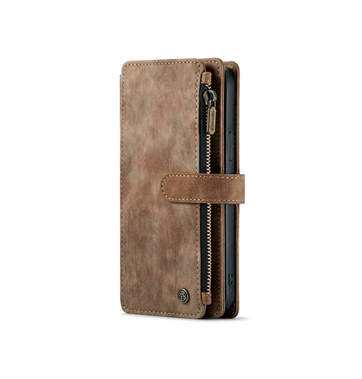 iPhone XS Max - CaseMe™ Multifunktionel Læder Etui / Pung - Brun