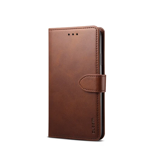 iPhone XS Max - GUSSIM™ Læder Cover / Etui M. Kortholder - Brun