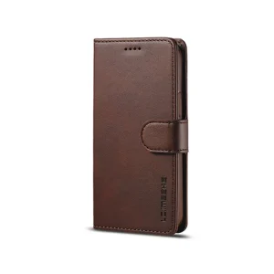 iPhone 14 Pro Max - LC.IMEEKE™ Læder Cover M. Kortholder - Brun