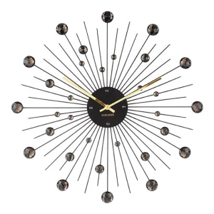 Karlsson vægur Sunburst Crystal – Ebony