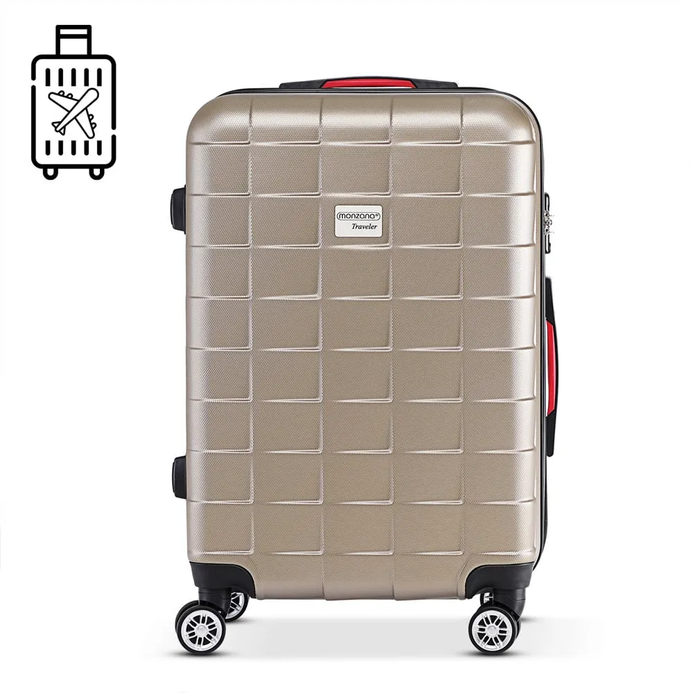 Kuffert sturdy skal Exopack champagne L, 65x41x27cm