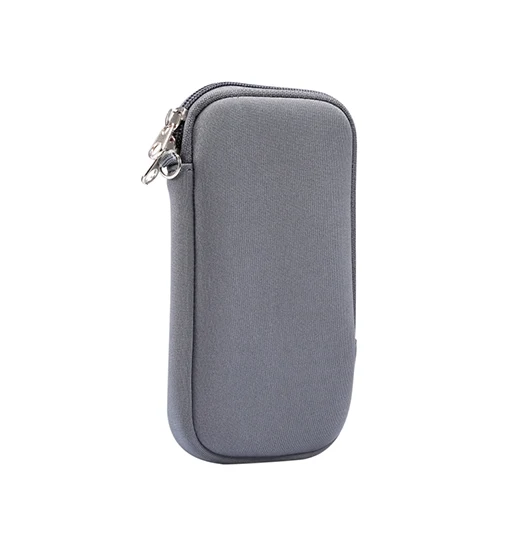 OnePlus Nord N100 - Simple Synthetic Sleeve Etui M. Lynlås - Grå