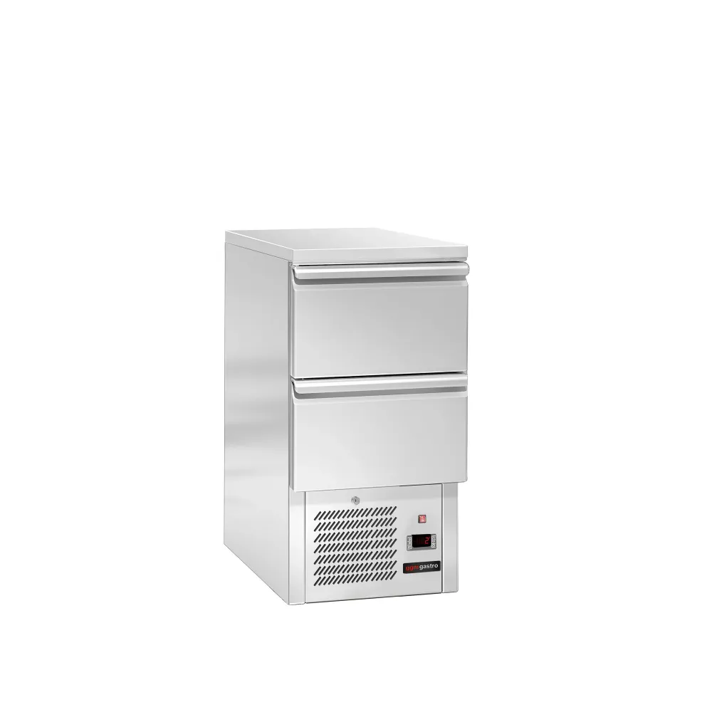 Saladette / kølebord ECO - 0,45 x 07 m - med 2 Skuffer