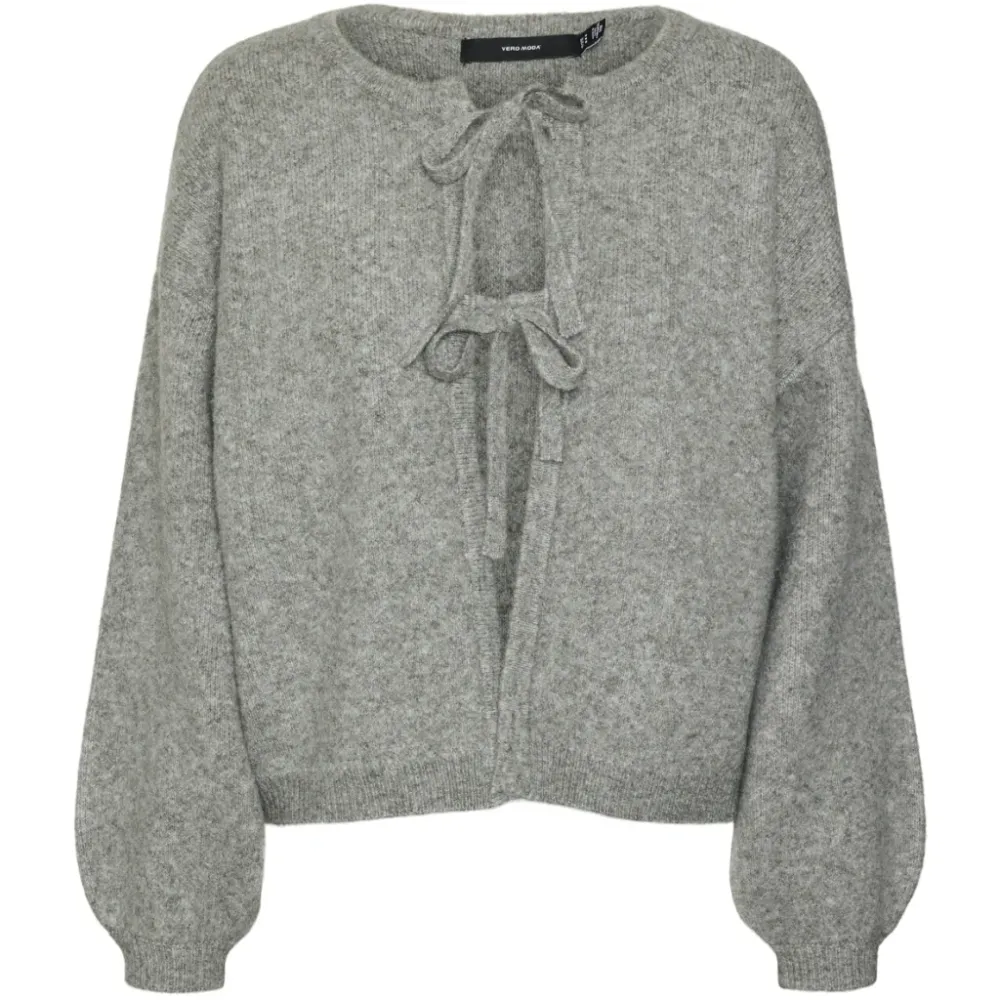 VERO MODA dame cardigan VMBOW - Medium grey melange S