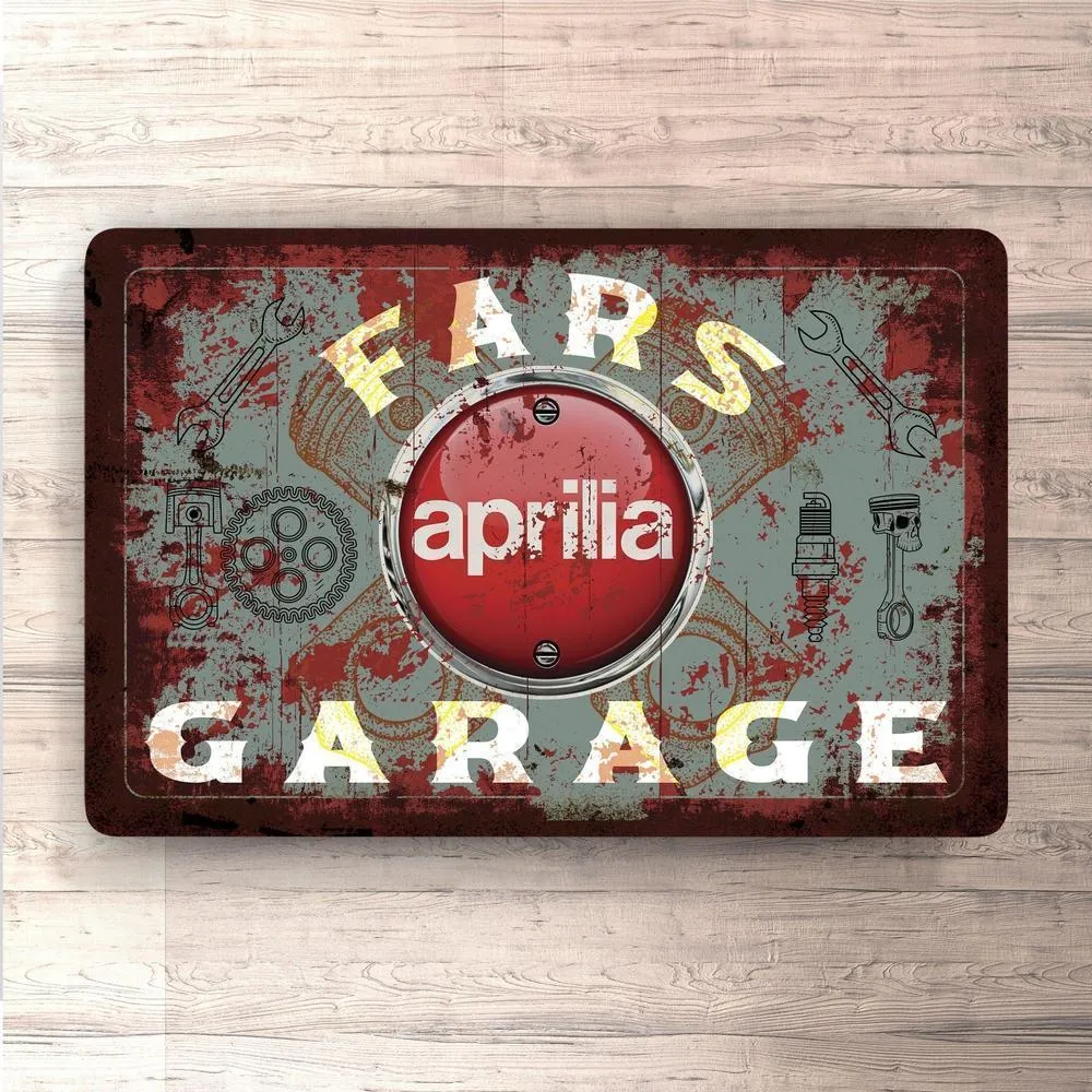 Aprilia Fars Garage Timeless Skilte, Musemåtte, Dørmåtte