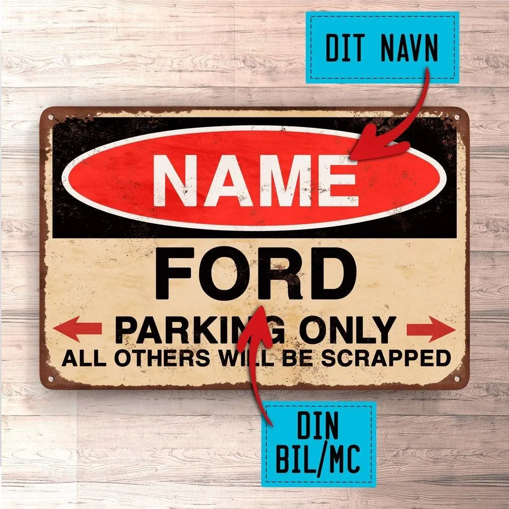 Custom Text Mopar - Parking Only - Skilte, Musemåtte, Dørmåtte