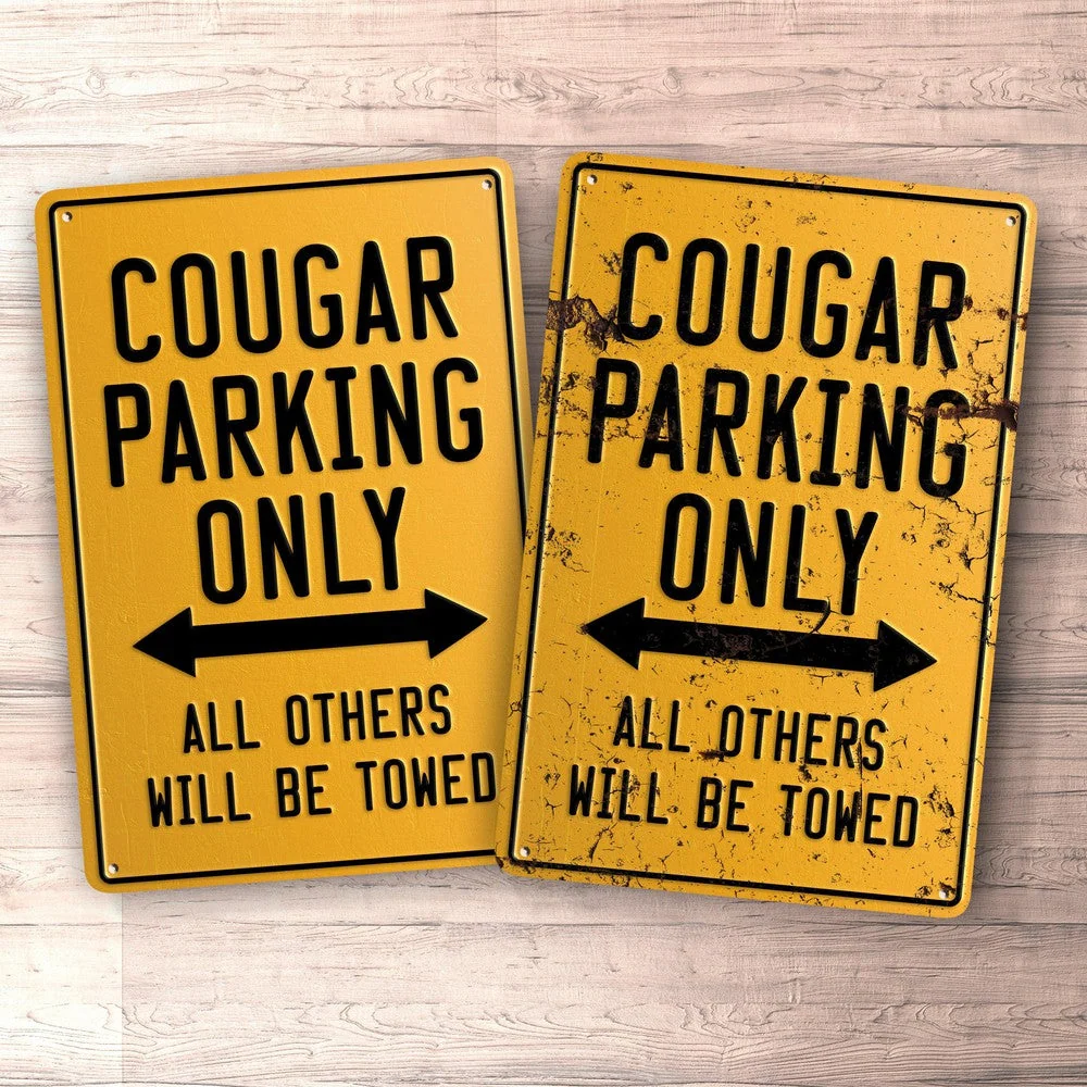 Ford Cougar Parking Only Skilte, Musemåtte, Dørmåtte | Easy Application & Removal