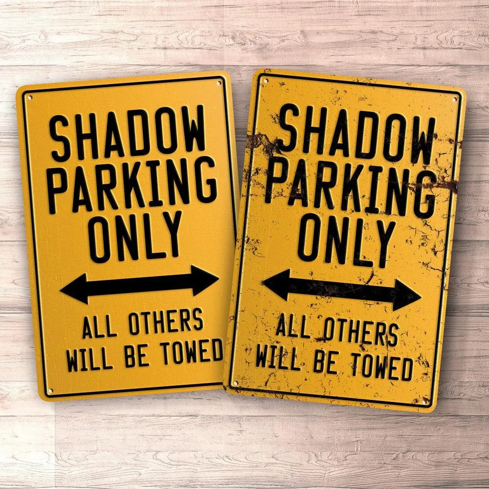Honda Shadow Parking Only Skilte, Musemåtte, Dørmåtte 2 Decals