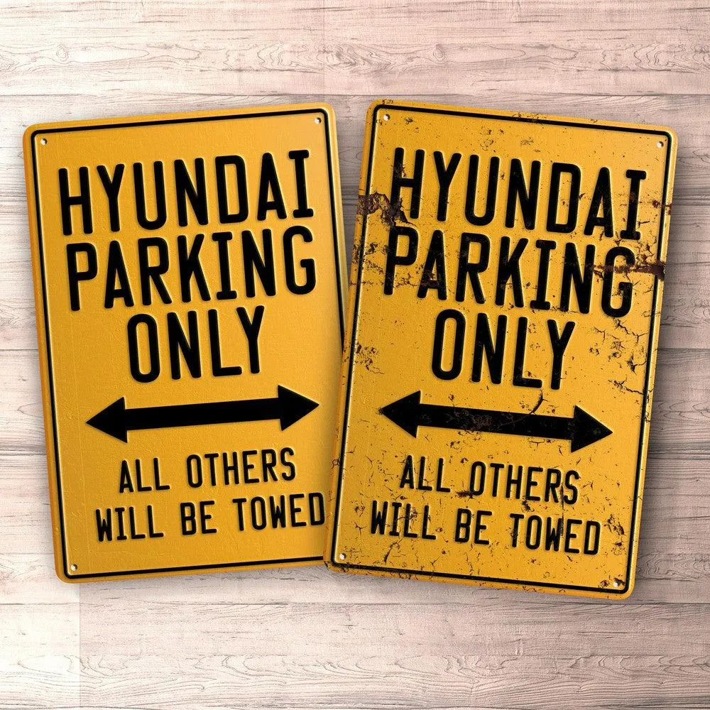 Hyundai Parking Only Skilte, Musemåtte, Dørmåtte Local Artist