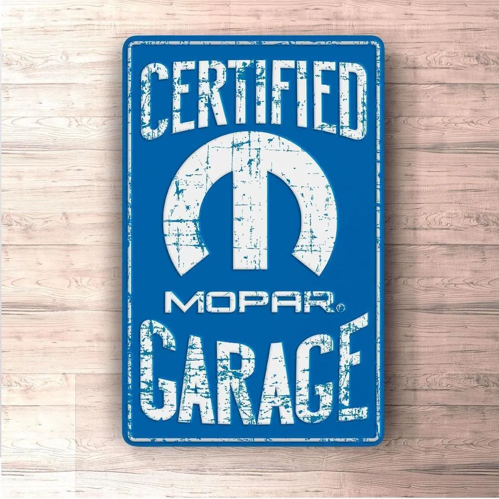 Mopar Certified Garage Skilte, Musemåtte, Dørmåtte Rear Windows