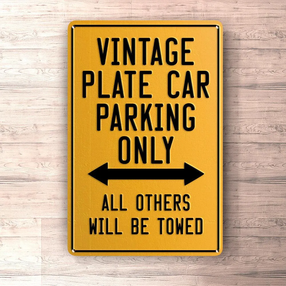 Old-school Car Parking Only Skilte, Musemåtte, Dørmåtte Political Campaigns