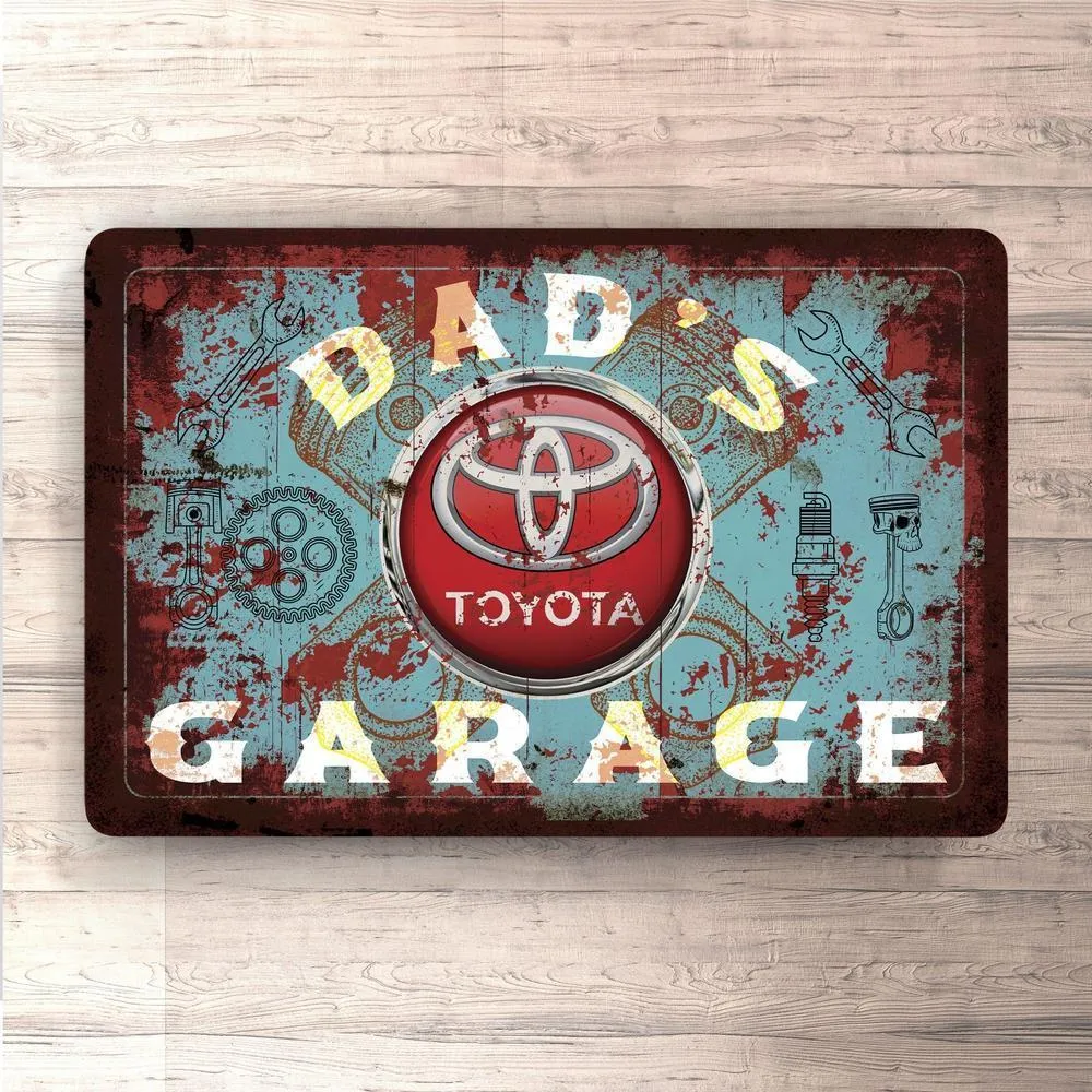 Toyota Dads Garage Old-school Skilte, Musemåtte, Dørmåtte