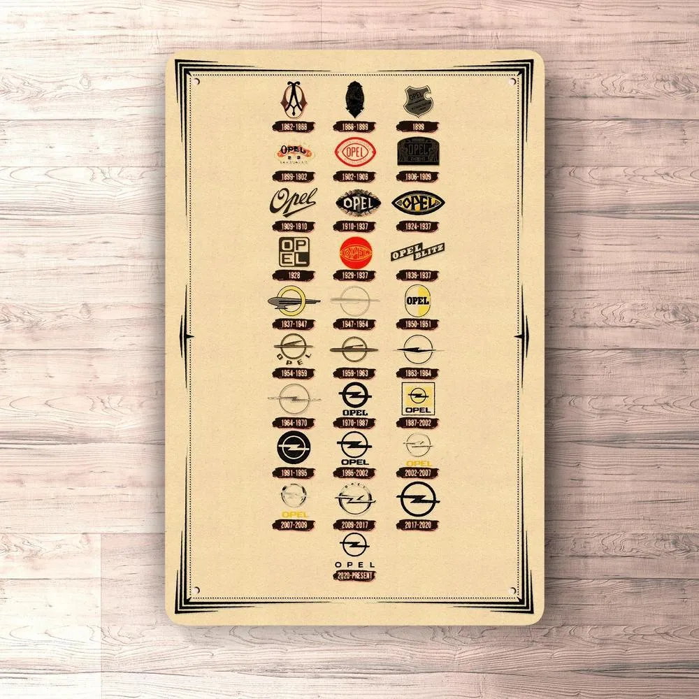 Vinduesstatisk Klister Opel Logo Evolution Skilte, Musemåtte, Dørmåtte
