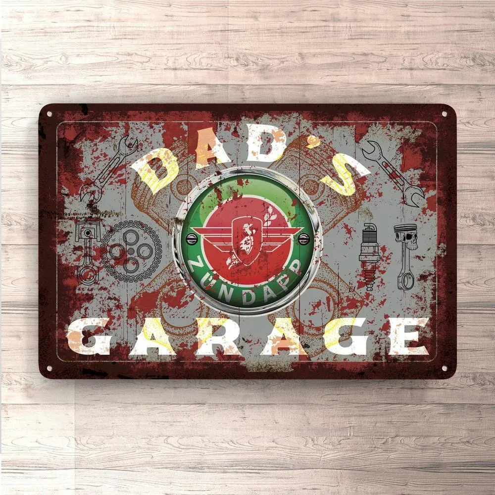 Zundapp Dads Garage Old-style Skilte, Musemåtte, Dørmåtte