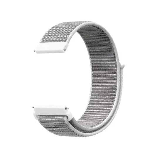 22mm - L'Empiri™ Polyamid Velcro Rem - Sølv