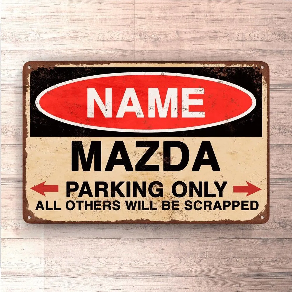 Chrome Replacement Mazdai - Parking Only - Skilte, Musemåtte, Dørmåtte