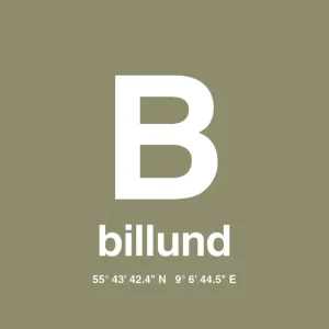 plakat: byplakat billund med koordinater - misty forrest 60