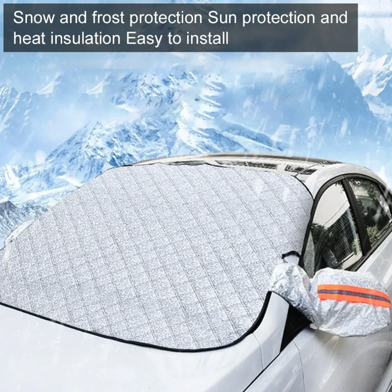 CarCover - Alle Vejr Magnetisk Bil Forrude Dække - Size Large