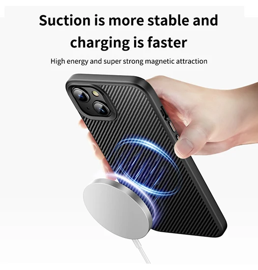 iPhone 15 - DeLX™ Thorough Carbon Cover - MagSafe Kompatibel