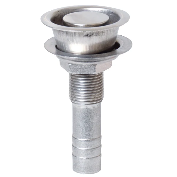 Tankentlüftung, gerade, AISI 316, 35 mm Lochgröße, 16 mm Schlauchanschluss, 46 mm Außen-Ø from CNC Machined