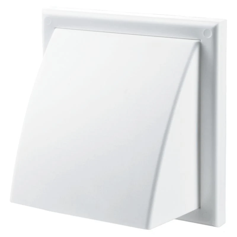 Vægudluftning med hætte Vents 154 x 86 mm Ø 100 mm kridt