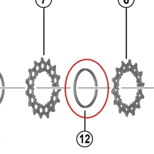 12V SHIMANO kassetteafstand til Dura Ace 9200 1,9 mm