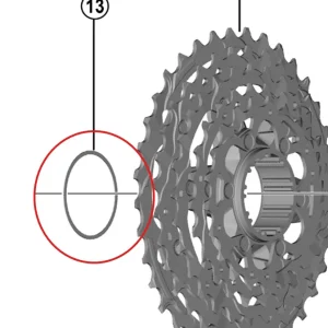 12V SHIMANO kassetteafstand til Dura Ace/Ultegra/105 0,5 mm