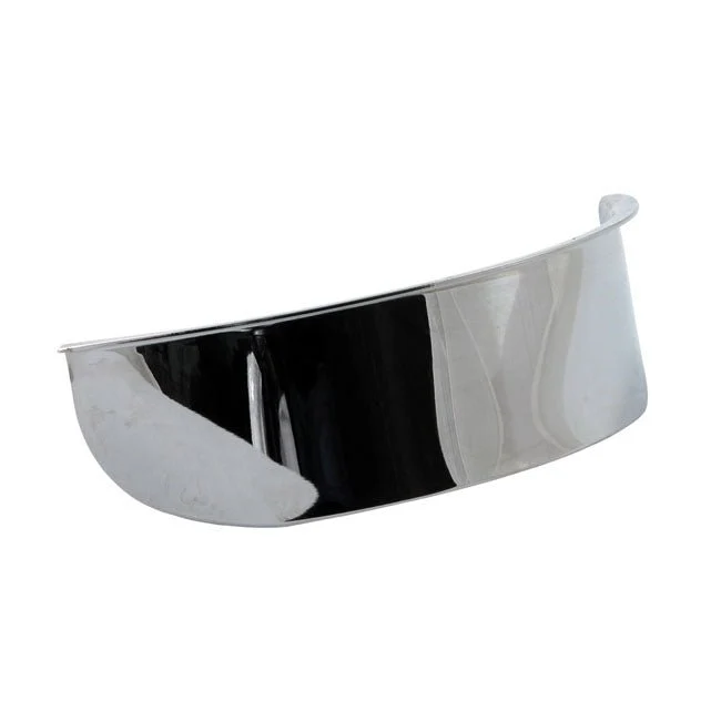 5-3/4" forlygtevisir i glat krom Harley Davidson