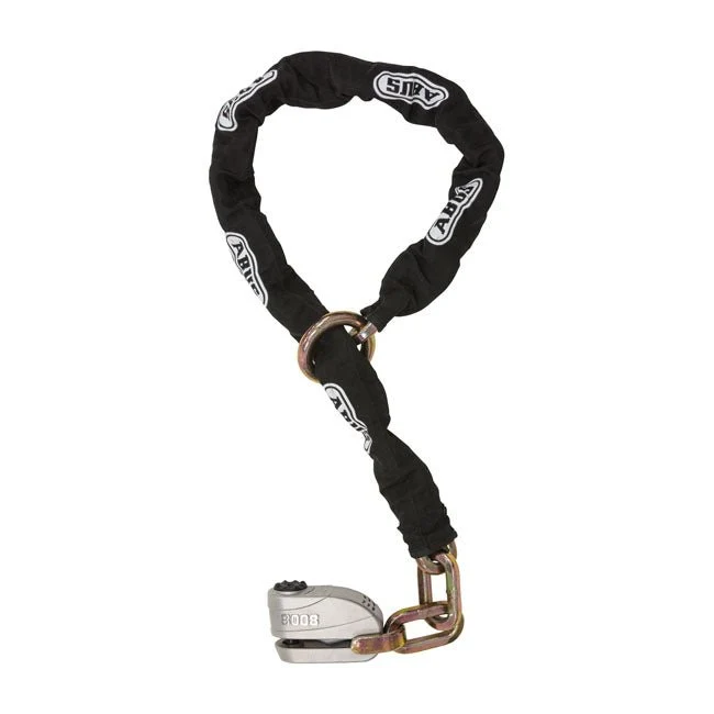 Abus 8008 Disklås & 12KS120 Sort løkkekæde