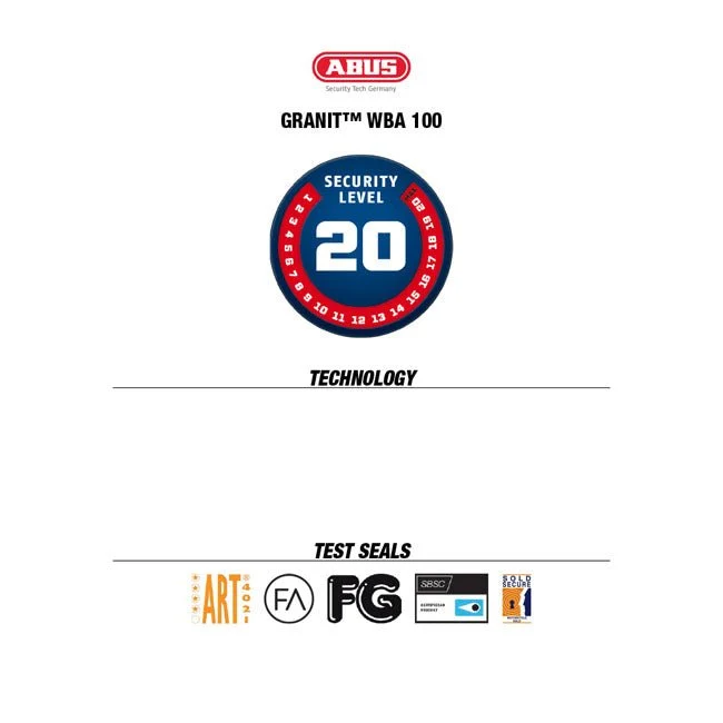 Abus WBA 100 Granit jordanker