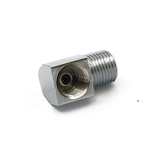 Adapter til bremseledning 1/8" NPT til 3/8"-24 Inverted Flare 90°