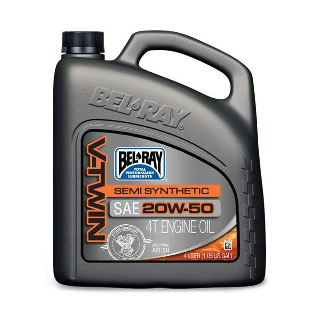 Bel-Ray V-Twin motorolie halvsyntetisk 20W-50 4L