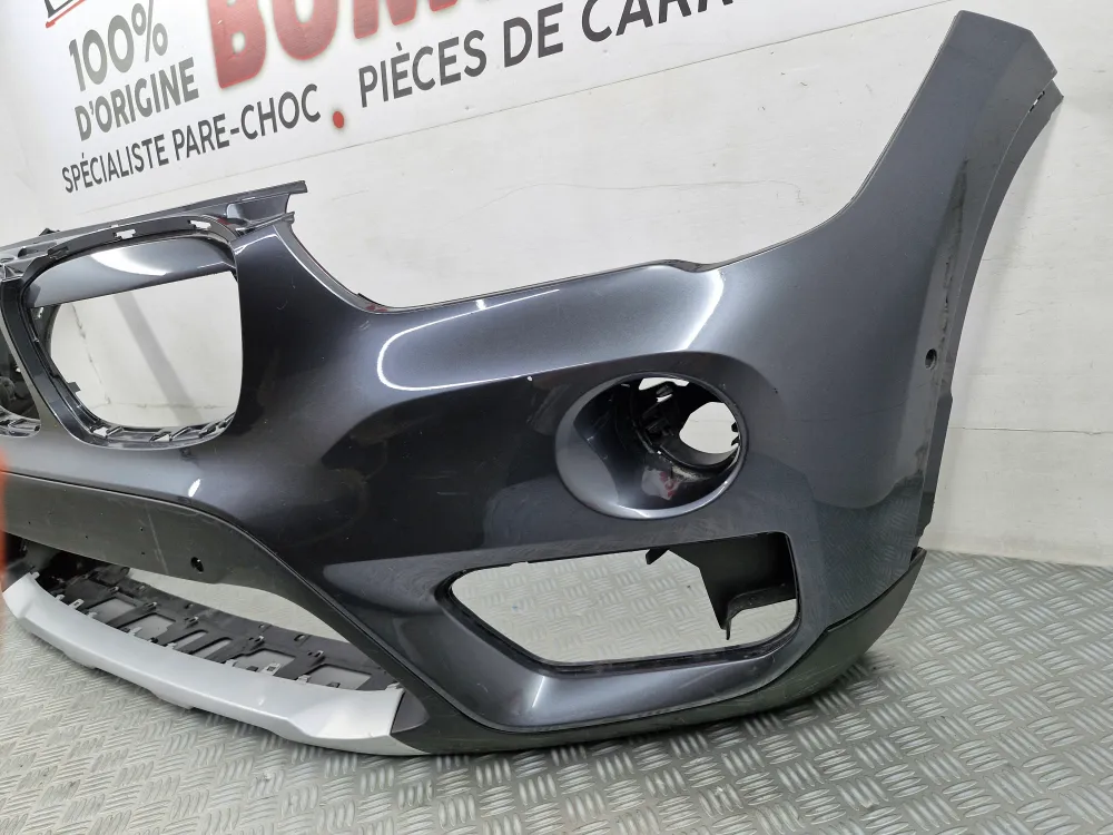 Forreste kofanger BMW X1 (F48) Fase 1 (fra 09/2015 til 03/2020) – Original brugt med radarer og parkeringsassistent