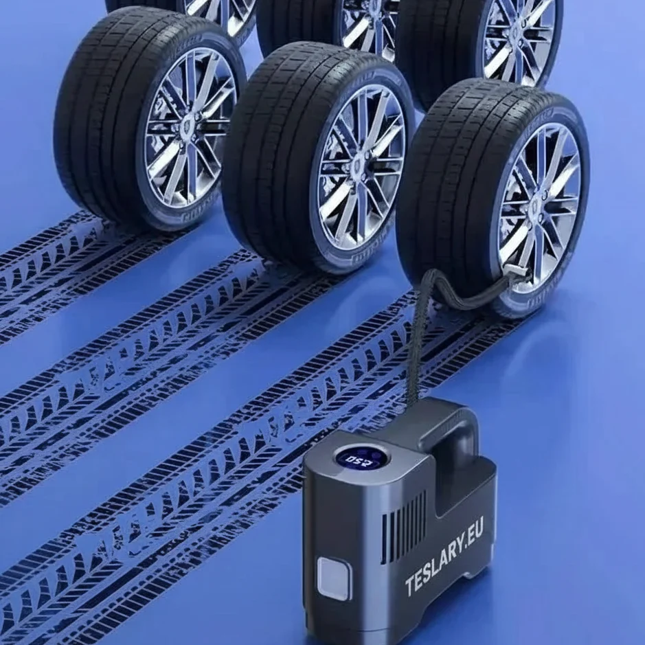 Bærbar 12 volt kompressor med digital aflæsning