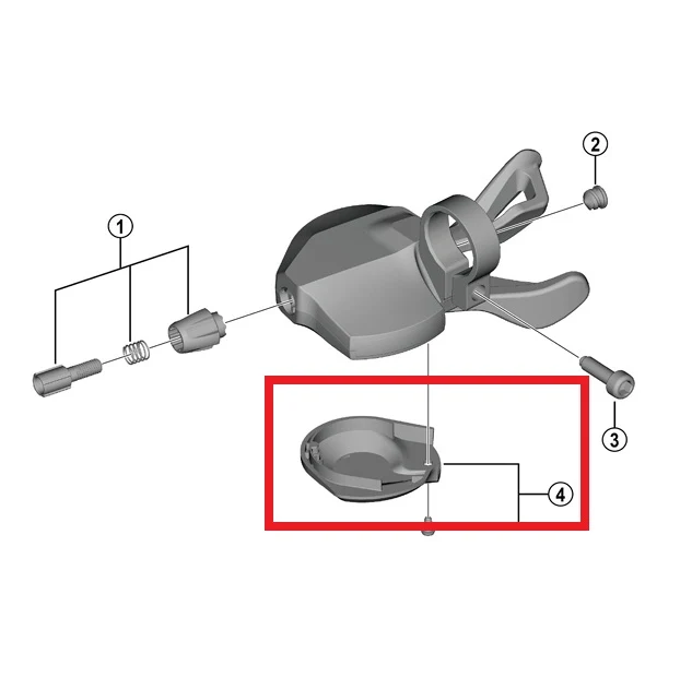 Bunddæksel til SHIMANO CUES SL-U6000-10/11R Hastighedskontrol Højre